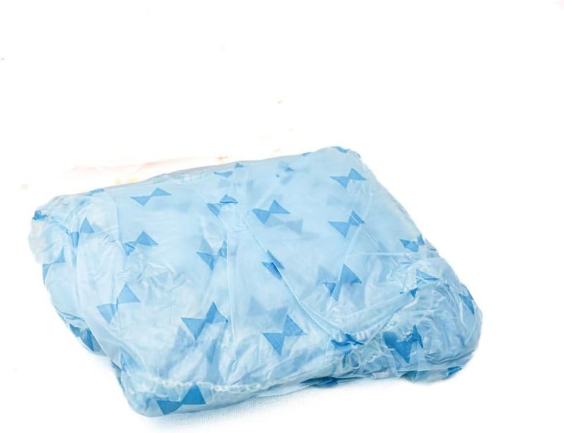 DAISO Shower Cap Ribbon Design Pack of 6 – Waterproof Hair Protection Caps for Bath, Shower & Spa Use - Image 2